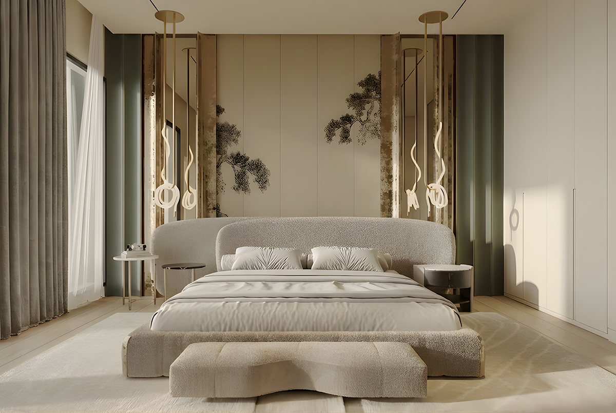 Luna Sculpted Bedroom