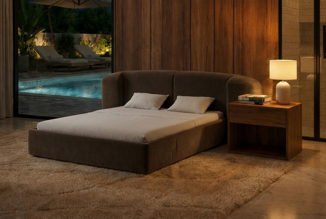 The Skyline Velvet Bed