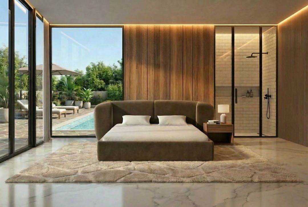 The Skyline Velvet Bed, view 5