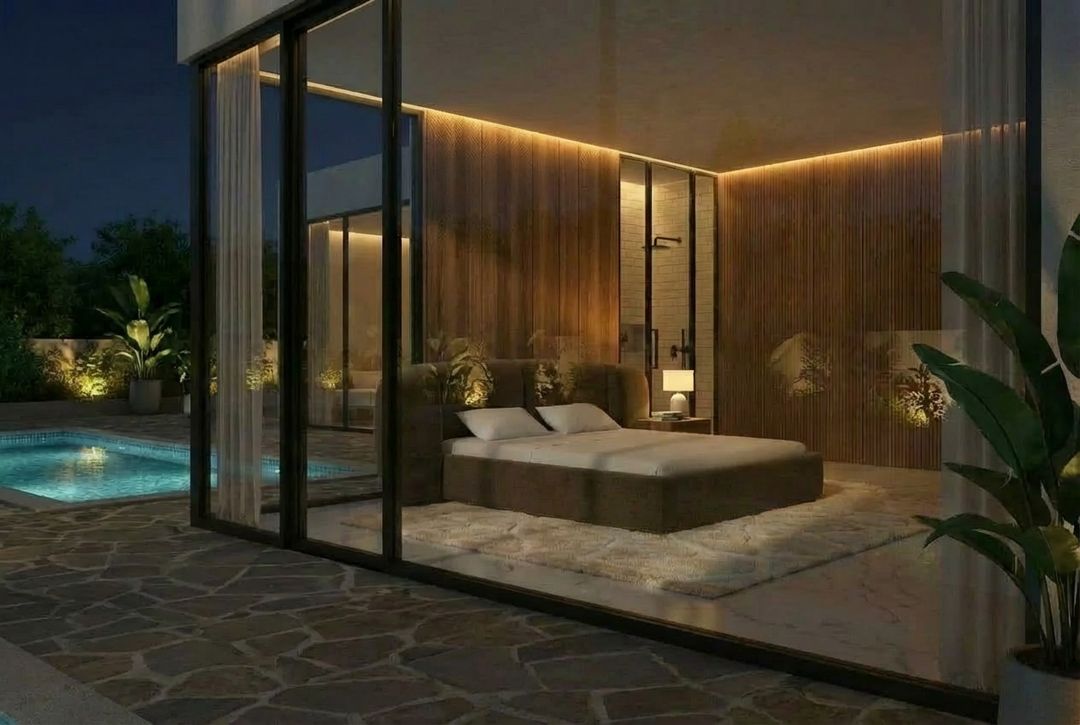 The Skyline Velvet Bed, view 3