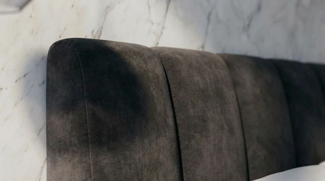 The Torino Velvet Rest Bed, view 4