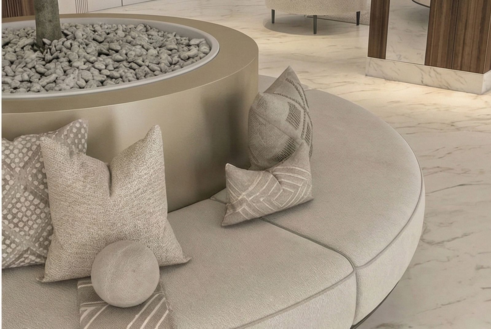 The Aurea Rotondo Sofa, view 4