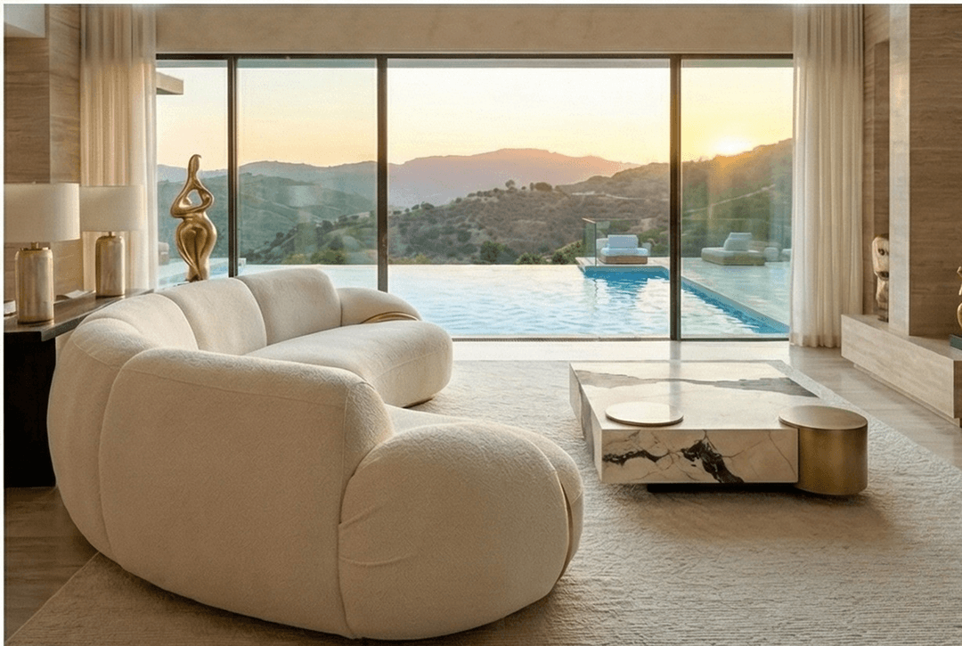 The Luna Curve Sofa, view 5