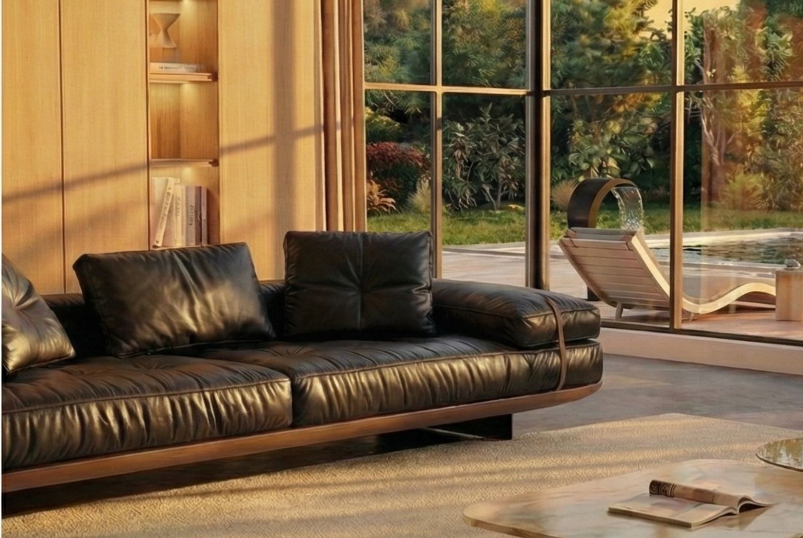 The Milano Pelle Lounge Sofa, view 5