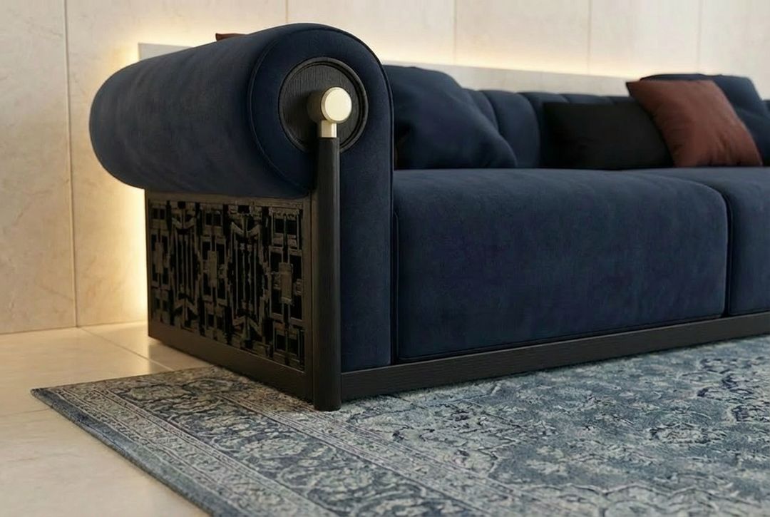 The Notte Intarsio Sofa, view 4