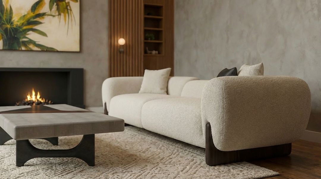 The Velluto Sfera Sofa, view 4
