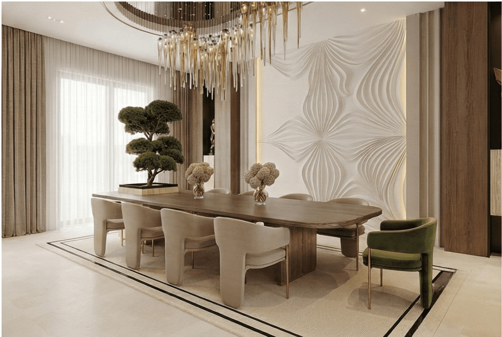 The Zen Cascade Dining Room