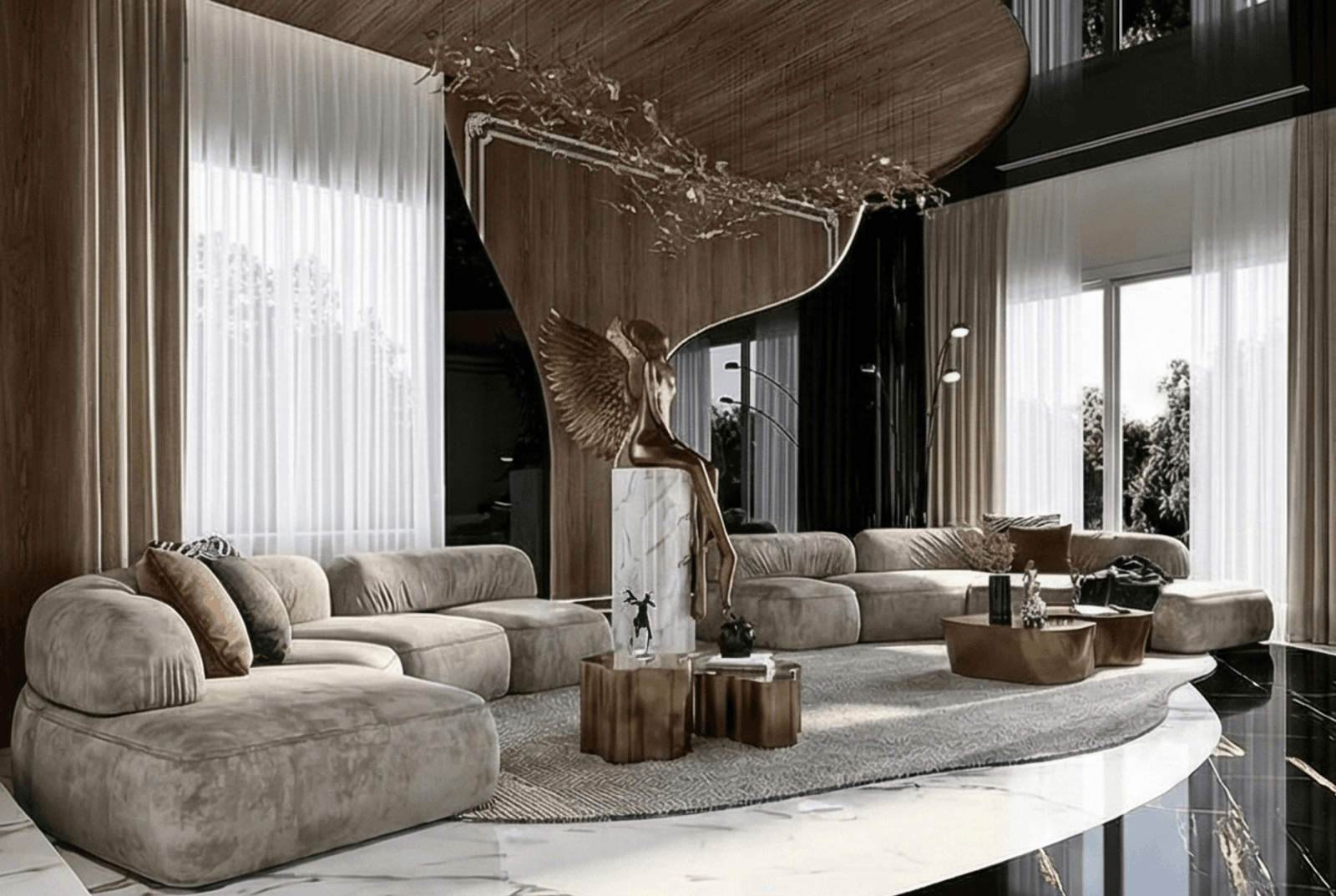 The Sculpted Curve Lounge